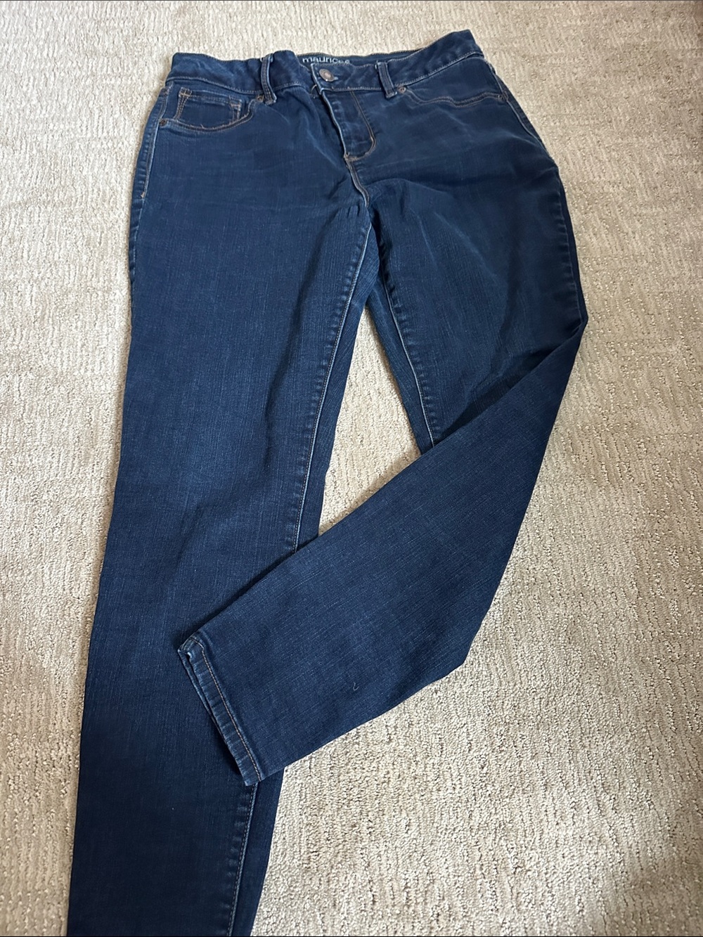Maurices Dark Indigo Skinny Jeans